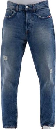 Amish Heren, Jeans, Blauw, Maat: W34 Denim