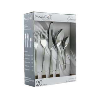 MegaChef Gibbous 20 Piece Flatware Utensil Set, Stainless Steel Silverware Metal Service for 4 at Nordstrom