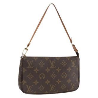 Louis Vuitton Pre-owned Shoulder Bags, female, Brown, Size: ONE SIZE Pre-owned Monogram Pouch