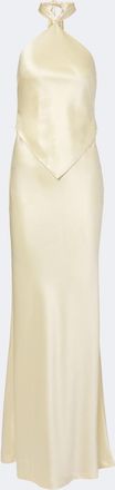 Retrof&ecirc;te Retrof&ecirc;te Ester halterneck satin gown