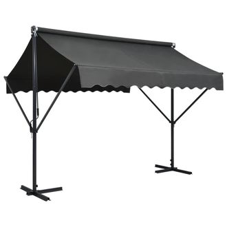 Berkfield Home Free Standing Awning 300x300 cm Anthracite in Black