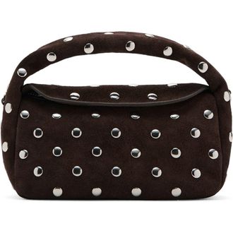 Mango Sandra Suede Top Handle Bag in Chocolate at Nordstrom