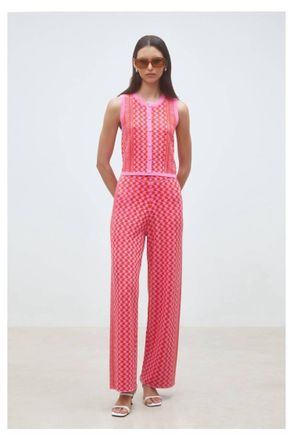 Suncoo Jonas High Rise Pant In Rose