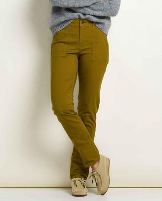 Toad & Co Earthworks Slim Pant in Coyote at Nordstrom, Size 14