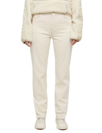Mustang Straight-Jeans MUSTANG Damen Style Kelly Straight, Damen, Gr. 31, L&auml;nge 32, weiss (wei&szlig; 2013), Denim/Jeans, 99% Baumwolle, 1% Elasthan, unifarben, str