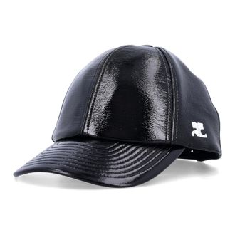 Courr&egrave;ges Hats & Caps, female, Black, S, Reedition Vinyl Cap