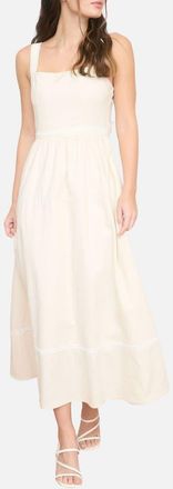 Blu Pepper Square Neck Midi Dress in Ivory at Nordstrom Rack, Size Medium