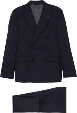 Manuel Ritz Kleedjes - Heren - Business pakken - Blauw - XL - Leer - Kostuums