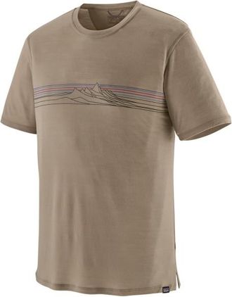 Patagonia Cap Cool Merino Graphic Shirt Merinoshirt für Herren | beige