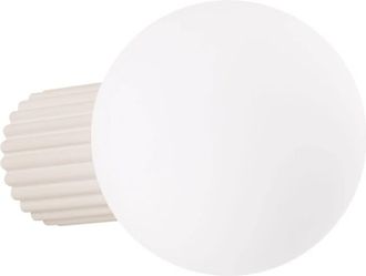 Wonderlamp Aplique de pared de aluminio beige g9