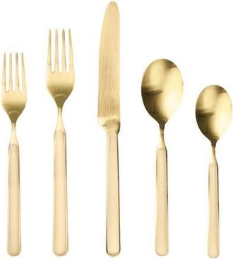 Mepra Fantasia Ice Gold Flatware Set - 5 Pieces in Vanilla at Nordstrom