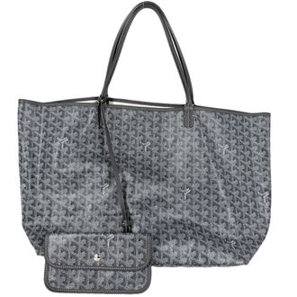 Goyard Gray White Coated Canvas Handbag Pouch Tote Bag (Pre-Owned)