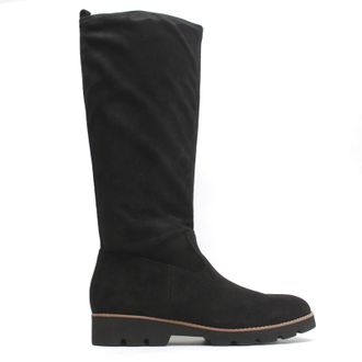 Vionic Ashburn Suede Textile Womens Calf Length Boots - Black - Size:UK 4.5