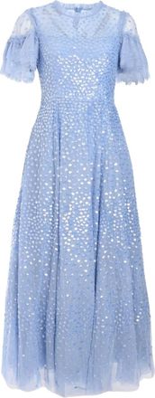 Needle & Thread Abito da sera Scatter Dot - Blu