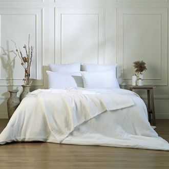Febronie Funda n&oacute;rdica gasa de algod&oacute;n blanco 200x200