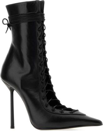 Le Silla Black Leather Colette Boots