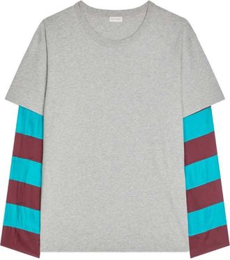 Dries Van Noten T-shirt met contrasterende mouwen
