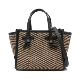 Gianni Chiarini Miss Marcella Herringbone Tote Bag - female - Gianni Chiarini - Handbags - Black - ONE SIZE - Bags
