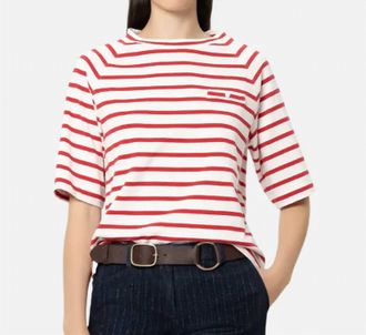 Luisa Cerano Striped Short Sleeve T-Shirt In Multi