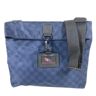 Louis Vuitton Pre-owned Cross Body Bags, female, Blue, Size: ONE SIZE Pre-owned Nylon Shoulder Bag