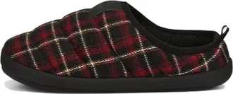 Puma Scuff Flannel Slip-On Black Red 386338-01