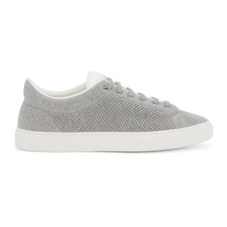 Moorer Sneakers, male, Gray, Size: 11 US Gray melange sneakers light and versatile for every day