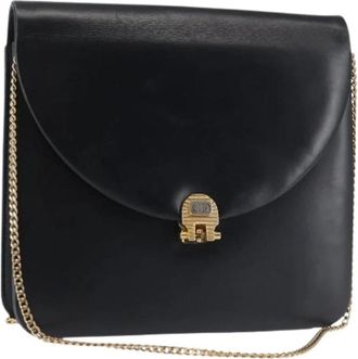 Dior Pre-owned Vintage Leren Schoudertas - Dames - Vintage Schoudertas - Blauw - ONE Size - Leer - Vintage