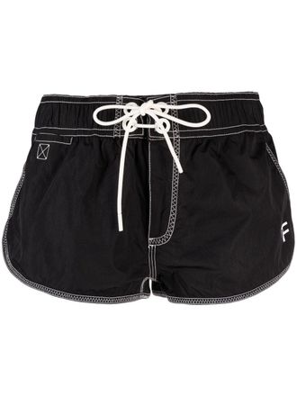 Tom Ford Shorts con coulisse e logo - Nero