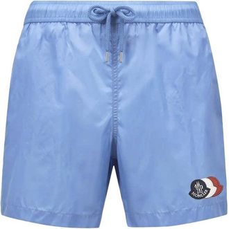 Moncler ARCHIVE LOGO SWIMSHORTS Size: XL, colour: BLUE
