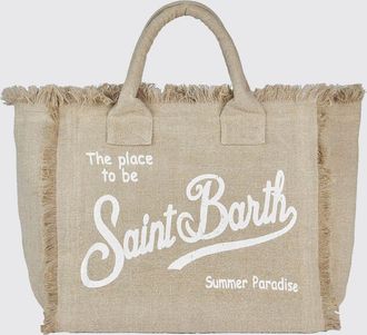 MC2 Saint Barth Borsa Vanity in lino con stampa logo