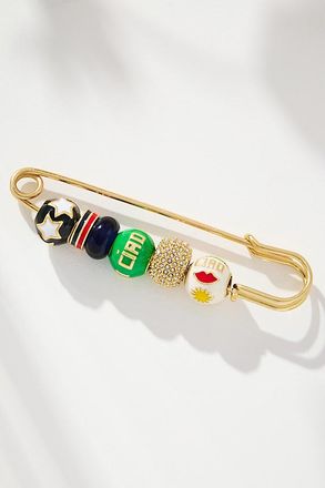 Clare Vivier Beaded Blazer Brooch Jacket