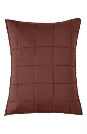 Pact Organic Cotton Organic Quilted Sham 2-Pack in Sienna at Nordstrom, Size Standard