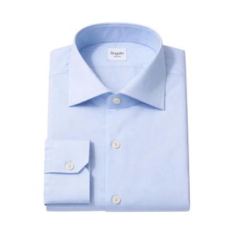 Bagutta Formal Shirts, male, Blue, Size: 2XL Brando Slim-Fit Shirt