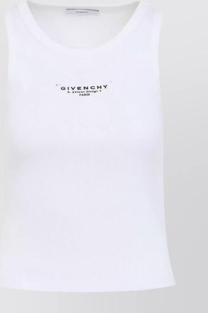 Givenchy ribbed slim-fit logo-print tank top