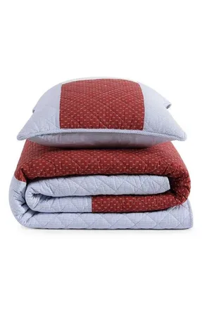 Tommy Hilfiger Nautical Anchor Comforter & Shams Set in White/red/navy at Nordstrom, Size Full/queen