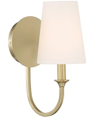 Crystorama Payton 1-Light Vibrant Gold Wall Mount