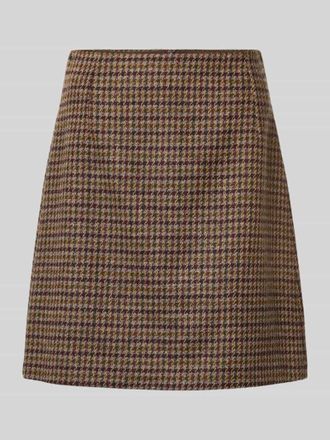 Max Mara Leicht ausgestellter Mini-Rock aus Woll-Mix Modell VATA in Camel, Gr&ouml;&szlig;e 42