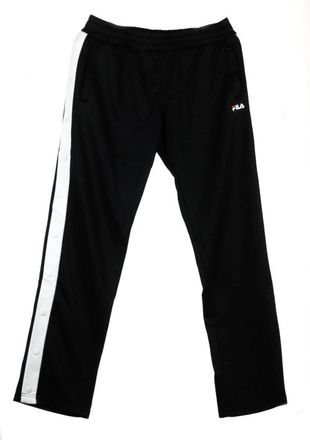 Fila Zwarte Buttoned Track Dames Trainingsbroeken - Dames - Sweatpants - Zwart - L - Broeken