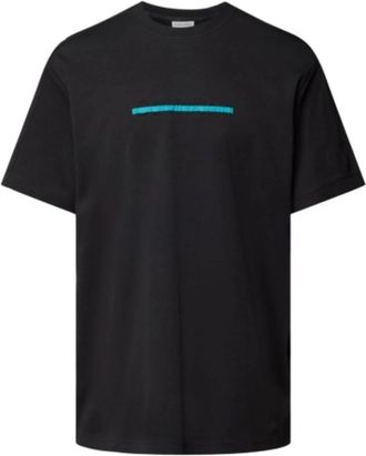 Calvin Klein T-shirt met reli&euml;flogo - Heren - T-shirts - Zwart - XL - Katoen - Tops