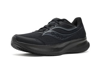 Saucony Cohesion 18 Womens Running Shoes Triple Black : 11.5 B - Medium, Leather
