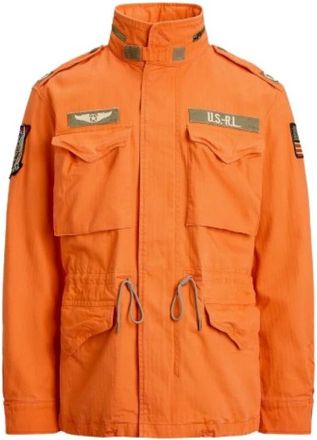 Polo Ralph Lauren Vesten - Heren - Zomerjassen - Oranje - L - Katoen - Jassen