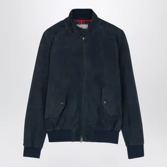 Baracuta G9 suede jacket Navy Blue
