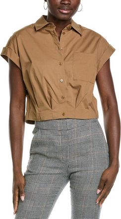 Kenneth Cole Cropped Short Sleeve Shirt