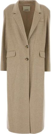 Isabel Marant Clesa Woljas Jas - Dames - Mantel - Beige - S - Wol - Jassen