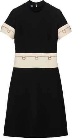 Prada Abito midi con dettaglio - Nero