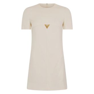 Valentino Garavani Dames, Jurken, Beige, Maat: 2XS