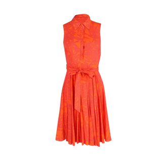 Diane Von F&uuml;rstenberg Harmony Lepic jurk in oranje rayon