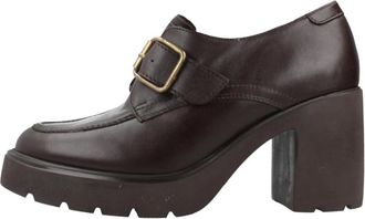 Unisa Killen Stt Loafer - Dames - Laarzen met Hak - Bruin - 39 EU - Leer - Schoenen
