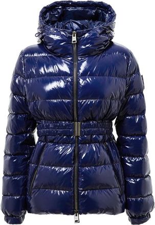 Herno Gewatteerde jas met afneembare riem - Dames - Gewatteerde jassen - Blauw - M - Jassen