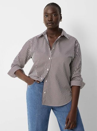 Contemporaine Womens Oversized striped shirt